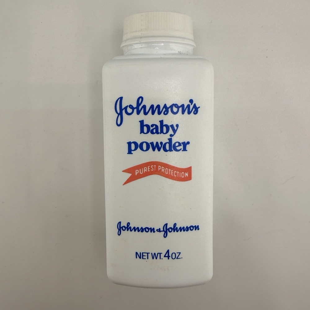 Johnsons Baby Powder Talc 4 oz Sealed Bottle Vintage